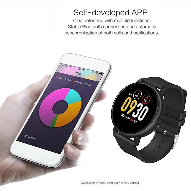Zgpax S666 Smart Bracelet Heart Rate Sleep Exercise Data Monitoring Bluetooth Call Smart Bracelet Watch Waterproof Ip67 Press