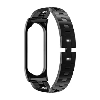 

Luxury Stainless Steel Bracelet Strap For Xiaomi mi Band 3 4 Diamond Replacement Watch Band For Xiaomi MI Band 3 4 Wriststrap