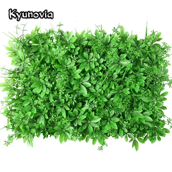 

Artificial Money Tree Grass Wall Panel Fake Hanging Plant Hedge Mat 16"x24" Fence Screen Greenery Turf Outdoor&Indoor Decor KW15