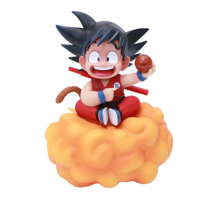 

Anime Dragon Ball Z Son Goku with the Crystal Ball Somersault Cloud Childhood Ver. PVC Action Figure Collection Kids Toys Doll