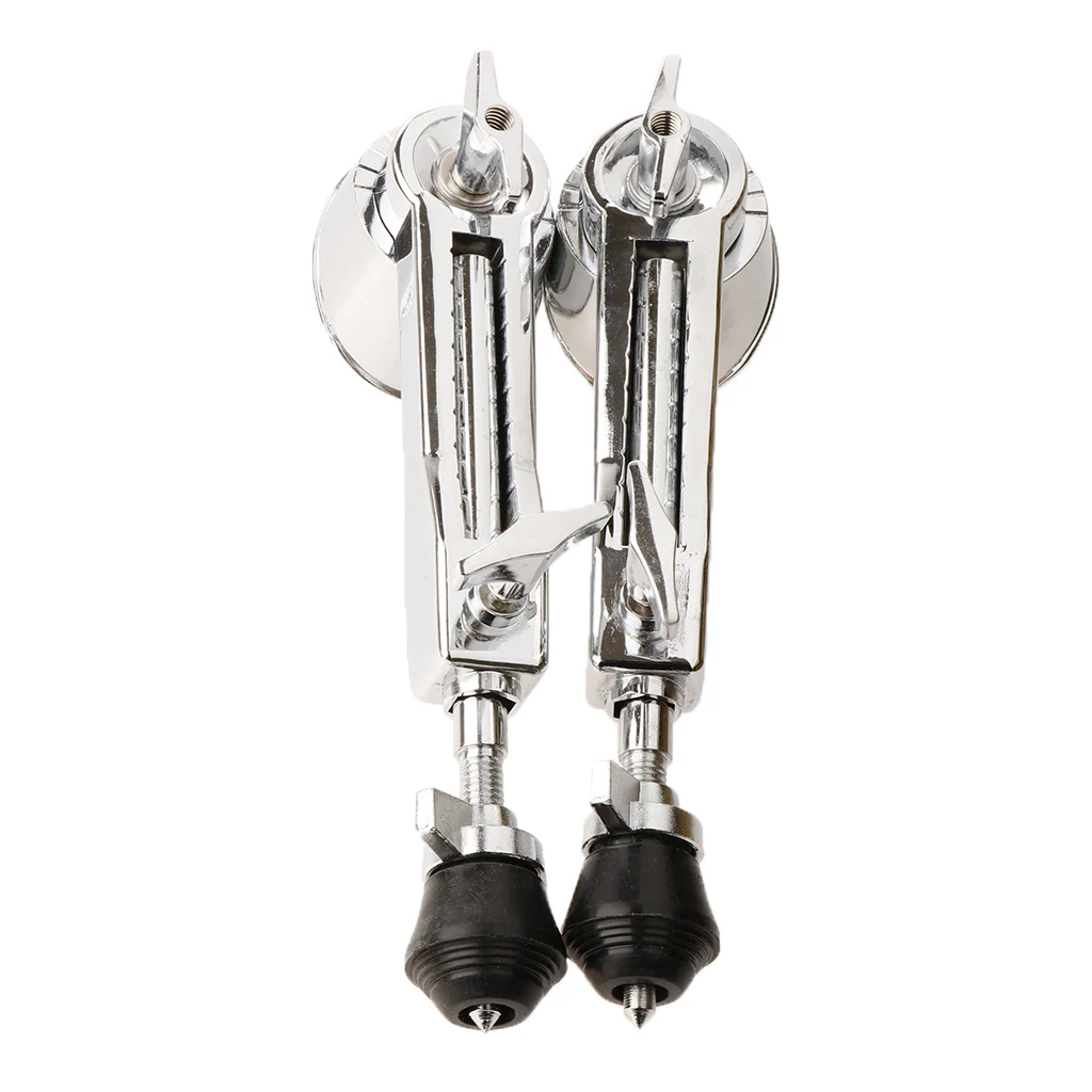 2 Pieces Metal Bass Drum Spurs Legs Drum Precussion Instrument Parts