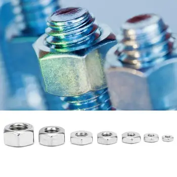 

360pcs Stainless Steel Hex Nuts Coarse Thread American System UNC Nuts Fasteners Hex Nuts
