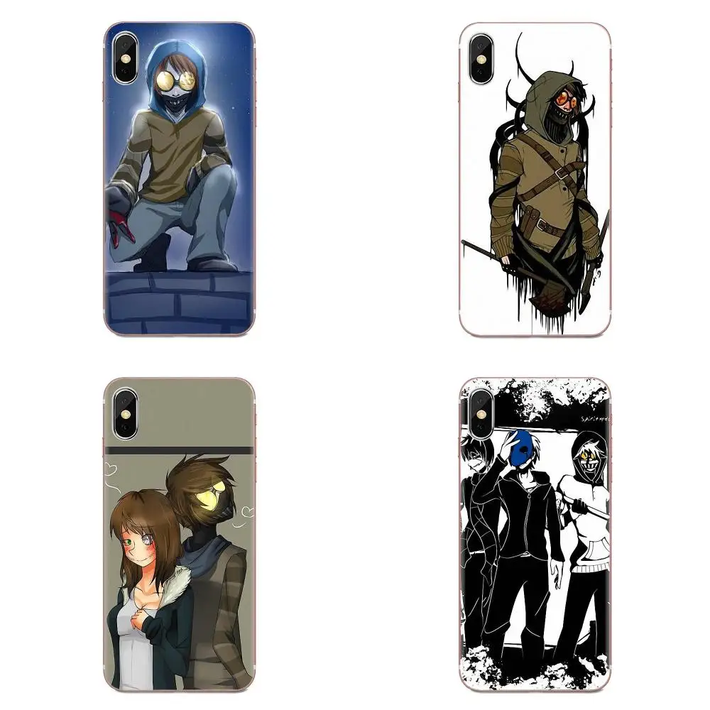 Мягкий чехол из ТПУ для Apple iPhone 11 Pro X XS Max XR 4 4S 5 5C 5S SE 6 6S 7 8 Plus Creepypasta Ticci Toby Reader |