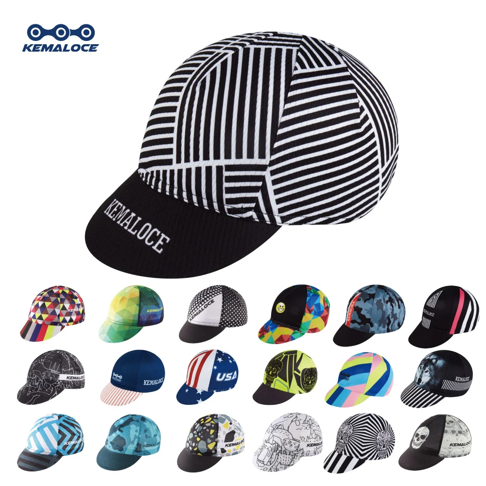 KEMALOCE Sport Top Quality Pro Team Mesh Men Summer Bicycle Cap Cappellino Ciclismo Breathabe Under Helmet Cycling Hat