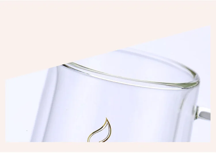 Originality Double-Wall Coffee Cup High Borosilicate Glass Heat Insulation Breakfast Cappuccino Latte Milk Mug Office Teacup