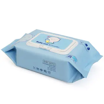 

80 Sheet Portable Soft Disposable Wet Wipes Moisturizing Tissues Cleaning for Infants Kid Baby Skin Care