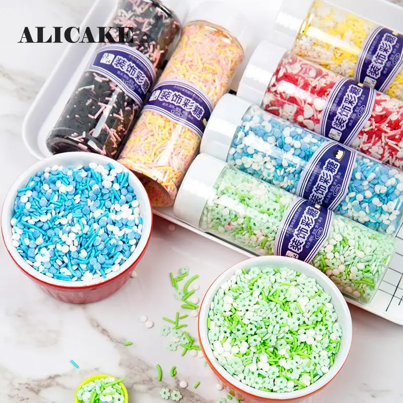 120g Edible Sprinkles Colorful Baking Cake Decoration Tools Sugar Food Coloring Sprinkle Candy Baking Bakery Pastry Tools