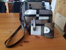 ValenKuci-Bolsos de diseñador de alta calidad para mujer, conjunto de bolsas compuestas de marca a cuadros con borla, Bolsos De Mujer