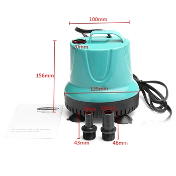 

35W 2300L/H Water Submersible Pump Fish Tank Water Pump Good Insulation For Aquarium Pond With Fish Tank Submersible Pump