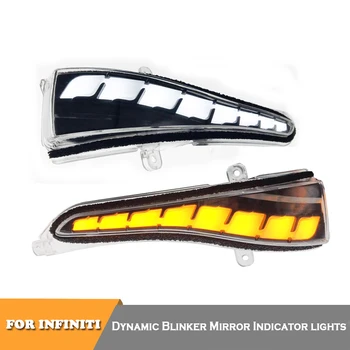 

2x Dynamic Blinker Mirror indicator lights for Infiniti Q30 Q50 Q60 Q70 QX30 QX50 QX60 QX70 car mirror led lights