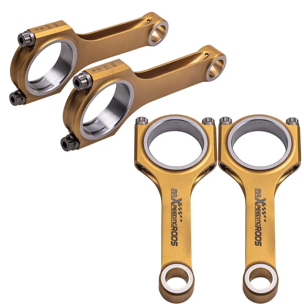 4x Titanizing H Beam шатуны для Audi A3 8L1 Seat Leon 1M1 Skoda Fabia I 6Y2 1 9 TDI Con Rods Conrods 4340 Racing | Автомобили и
