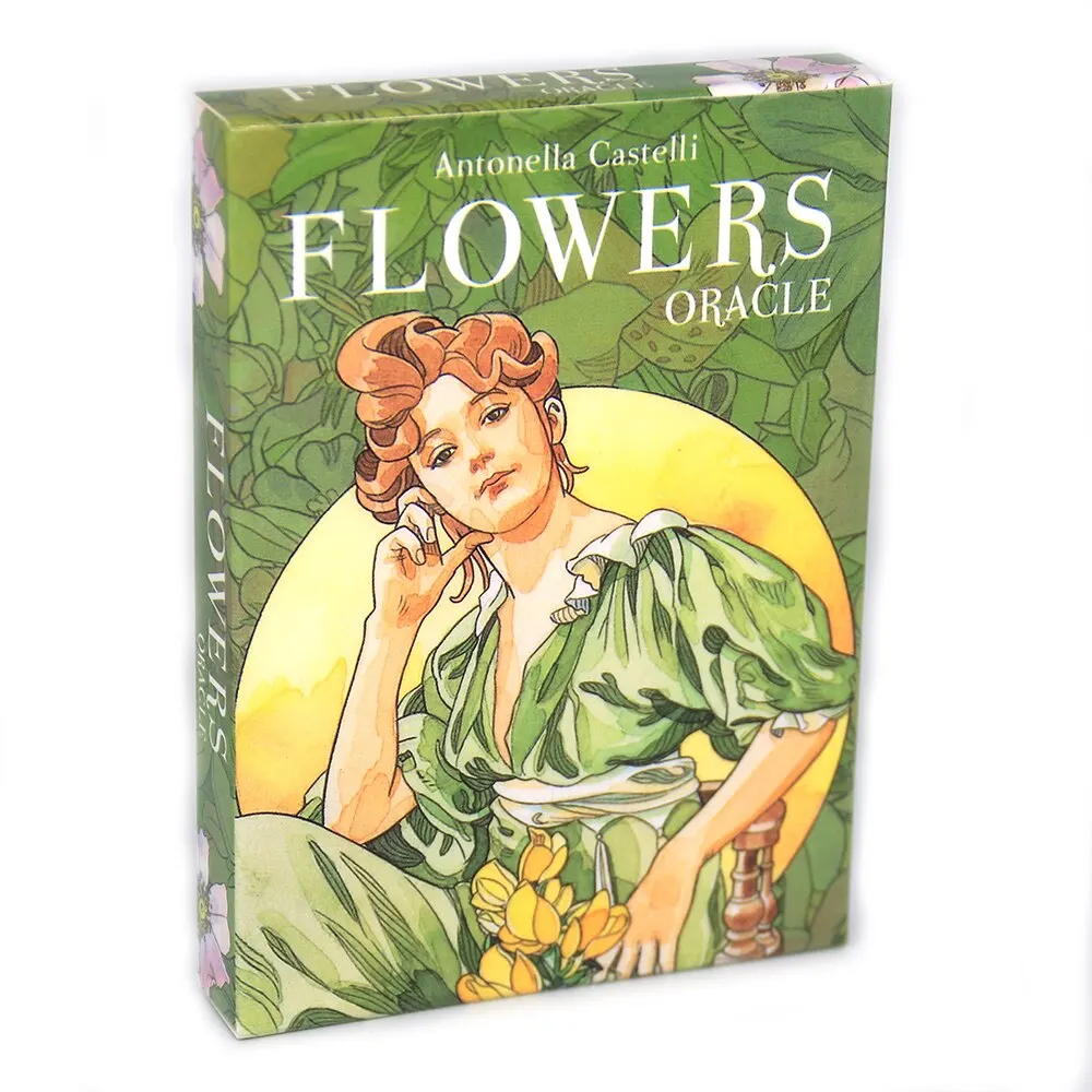 

Flowers Oracle Cards PDF Guidebook these cards evoke the highest energy of goodness light with blooming flowers graceful women