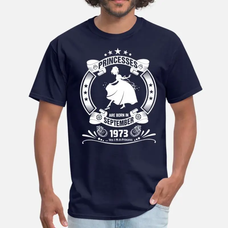 Men-Navy Blue Новинка 1973 года. Мужские Черные милые футболки. Размеры Xxxl 4xl 5xl. Одежда в стиле хип-хоп - Цвет: Men-Navy Blue