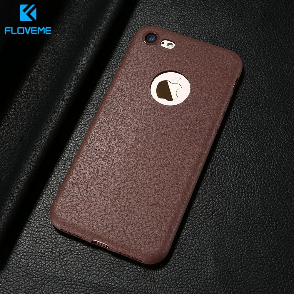 

FLOVEME Leather Case For iPhone 11 8 8 plus XS Max iPhone 7 Cases Soft Back Cover For iPhone 11 pro funda iphone 7 XS X XR 6s