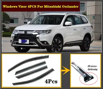 

4pcs Set 2014-2020 OEM For Mitsubishi Outlander Stainless steel window Visor Shade Vent Wind Rain Deflector Guards Cover