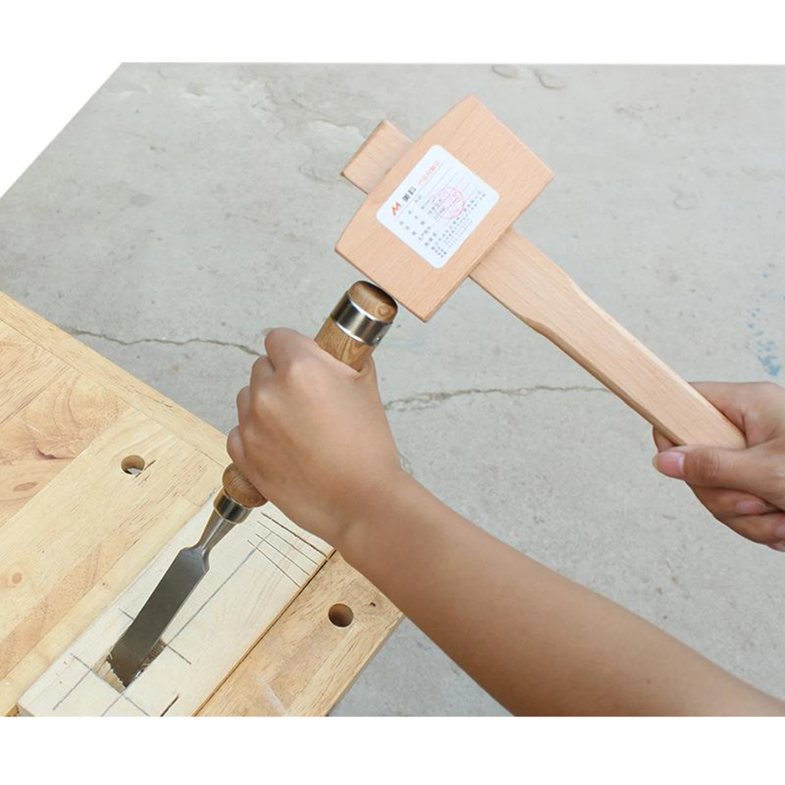 Multi-purpose Wooden Mallet Woodworking Mallet for Knocking Wooden Parts