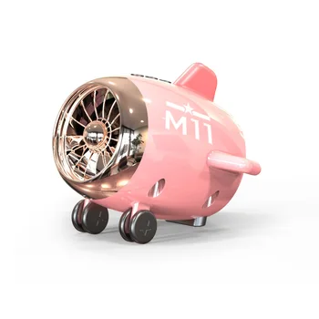 

Aircraft Bluetooth Speaker Quality Wts Voice Call Microphone Usb Interface Plug Tf Card Portable Wireless Speaker Pink