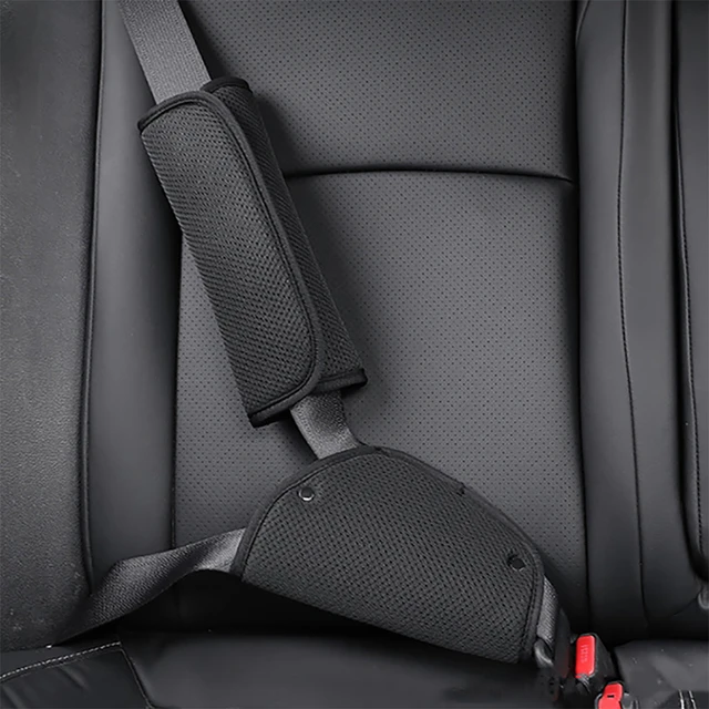 Funda de protección para cinturón de seguridad de coche, cubierta de cuero  con diseño en relieve, almohadilla de hombro, suave y cómoda, 1 ud. -  AliExpress