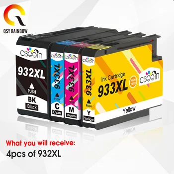 

4PCS 932XL 933 for HP932 933XL replacement Ink Cartridge for HP 932 Officejet 6100 6600 6700 7110 7610 7612 Printer