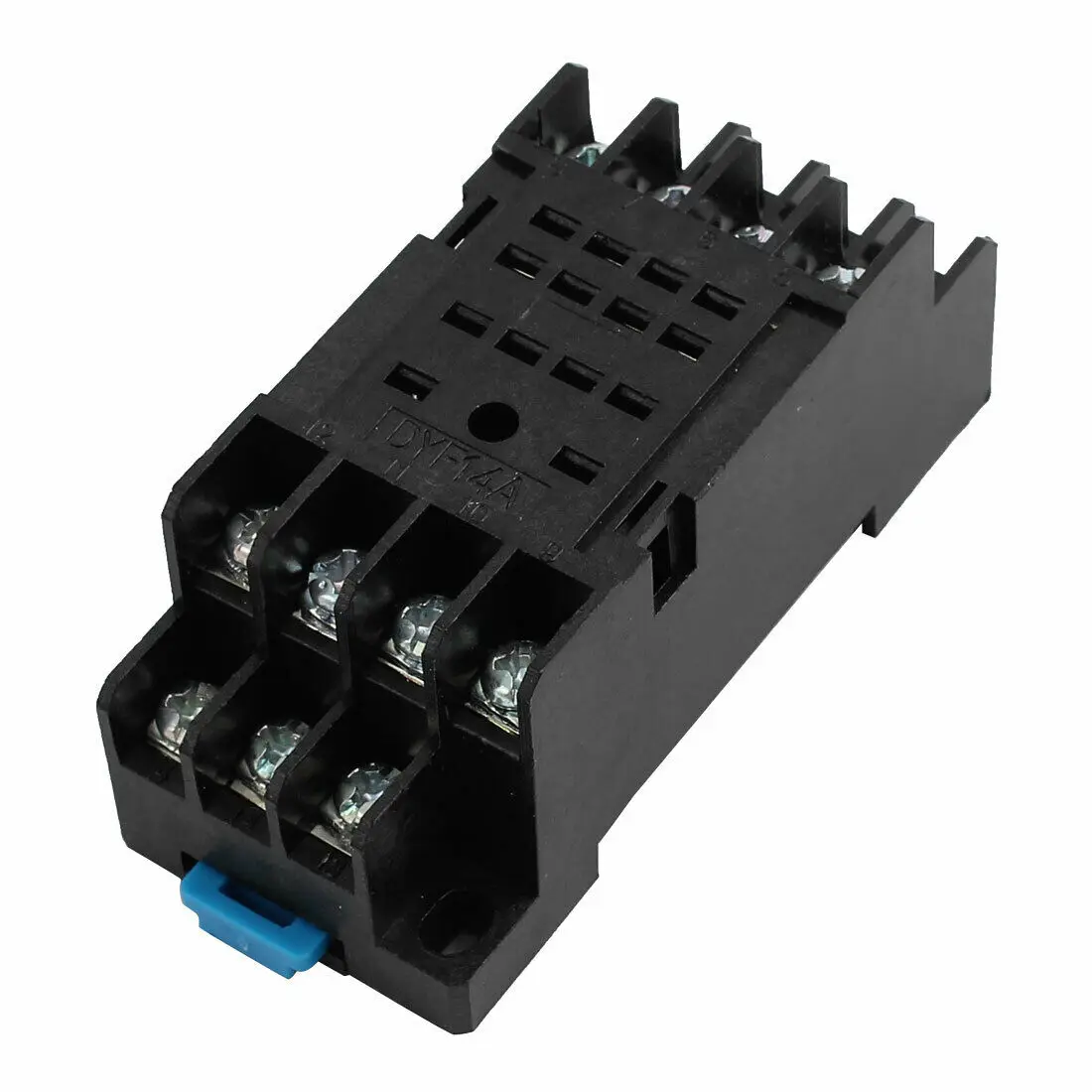 

14 Terminal 35mm DIN Rail Mounted Power Relay Socket Base Holder