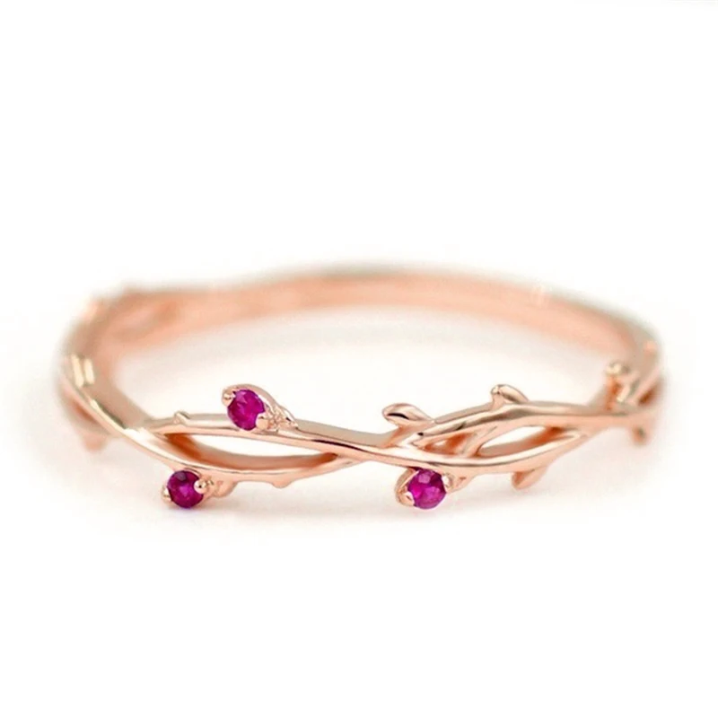 ROMAD цветок из циркона, кольца для женщин, обручальное кольцо с кристаллами, розовое золото, тонкое кольцо для невесты, Изящные Ювелирные изделия для девочек anillo R5 - Цвет основного камня: shape 5