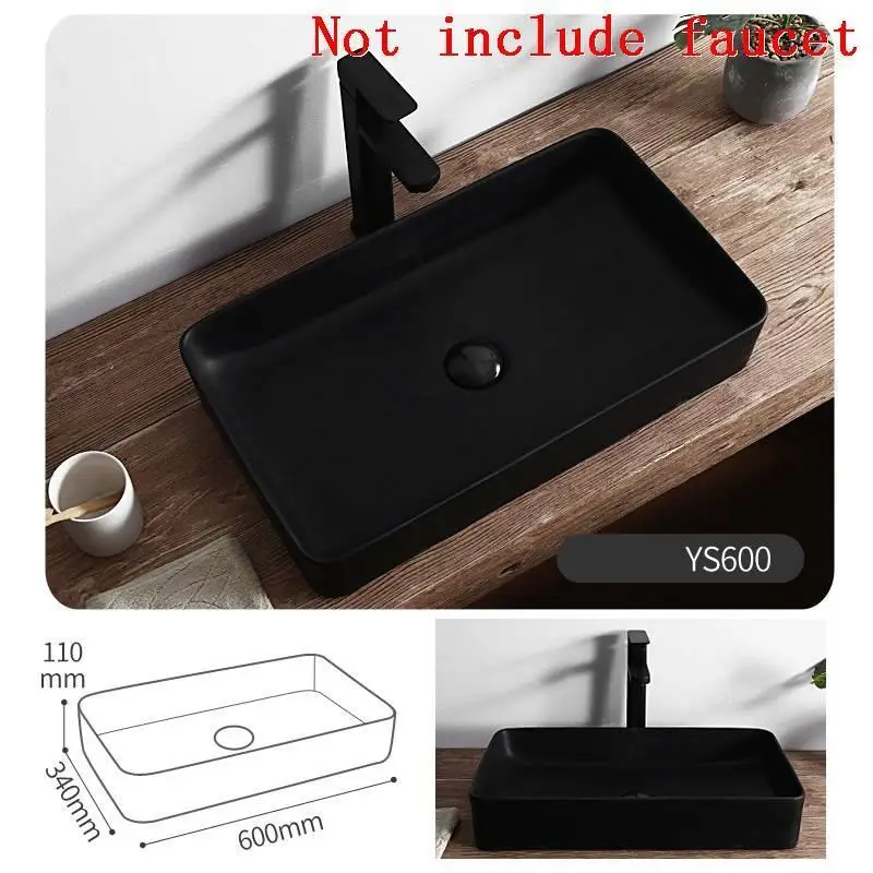 Vanity Mano умывальник Bagno судно Lavatorio Para Evier Salle De Bain черный Umywalka Туалет поо Куба Banheiro Ванная комната раковина - Цвет: MODEL T