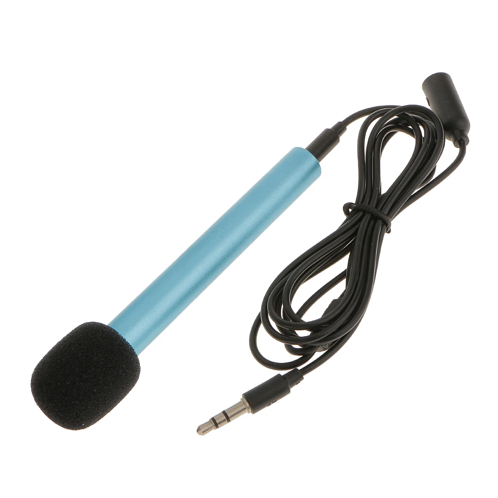 4 Color Mic KTV Karaoke Mini Microphone Mic For Cell Phone Smartphone Portable 3.5mm Stereo Studio Laptop PC Desktop Microphone