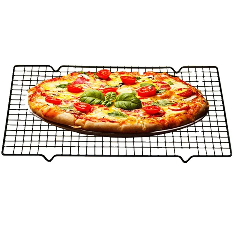 1pc Carbon Steel Non-stick Cooling Rack Cooling Grid Baking Tray For Biscuit Cookie Pie Bread Cake Baking Rack