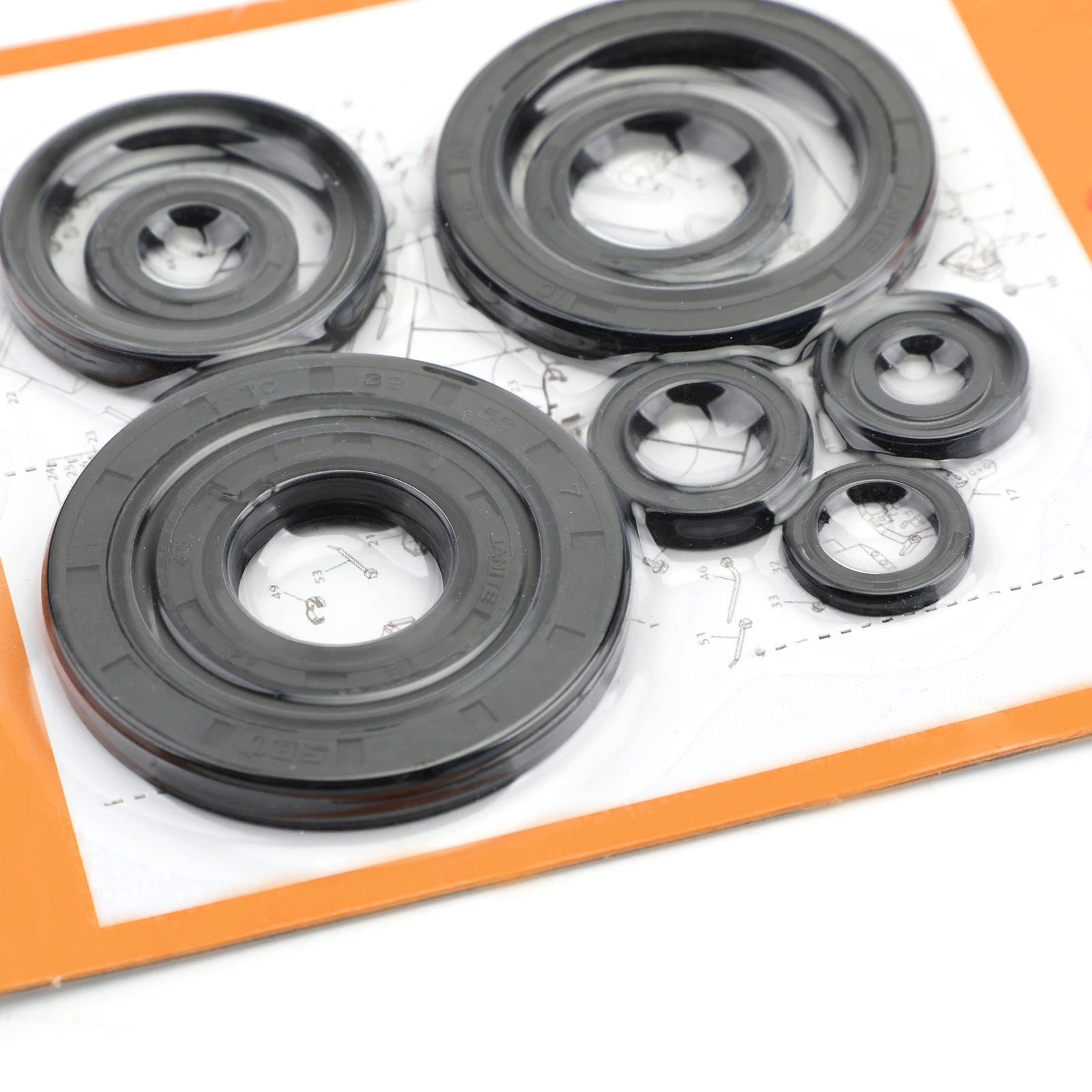 Artudatech Engine Oil Seal Kit Set 9pcs Seals for Honda CRF450R CRF450 CRF 450 R 2009 2010 2011 2012 2013 2014 Motorcycle Parts