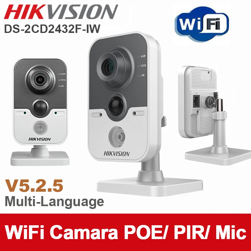 Hikvision DS-2CD2432F-IW 3MP w/POE IP network camera Built-in microphone DWDR &amp 3D DNR BLC Wi-Fi Cube | Безопасность и защита