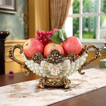 

European Resin Tissue Storage Box Decoration Home Livingroom Napkin Box Drawer Ornaments Household Fruit Plate Figurines Crafts
