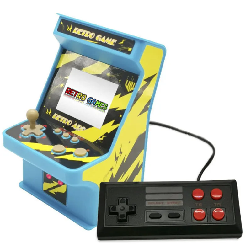 2,8 дюймов Классическая видеоигра консоли игровых автоматов 8-битный игровой консоли Встроенный 256 игр 2 игроков Поддержка ТВ Выход в