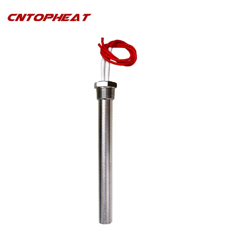 Cartucho Aquecedor Thread Sus304 Elemento de Aquecimento de Imersão de Água Tubular Aquecedor de Tubulação Haste 200w 500w 1000w 60v