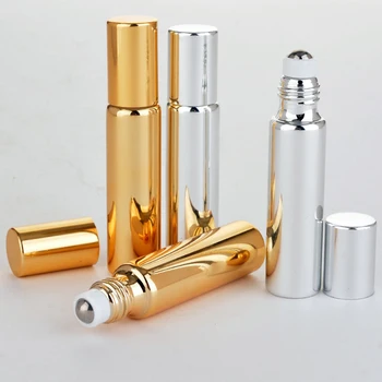 

10ml Uv Glass Essential Oil Roller Bottle Massage Eye Cream Sub-bottled Medicine Smear Type Roller Refillable Bottle