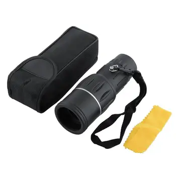

High quality black 16x52 Adjustable Dual Focus Zoom sports Monocular Telescope