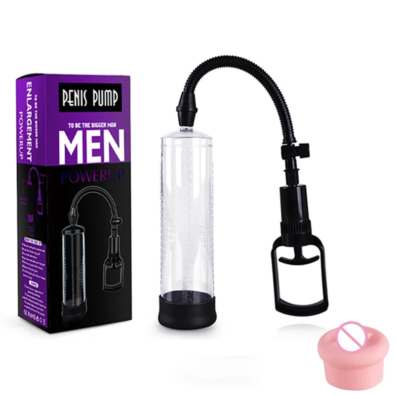 Penis Enlargement Exercise Penis Pump Penis Extender Sleeve Penis Male Masturbator Vacuum Pump Sex Toy For