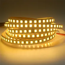 5 м гибкая светодиодная лента 5054 5050 SMD 120 светодиодный s/M гибкий ленточный светильник DC 12 В более яркий, чем 2835 5630 теплый белый для украшения дома