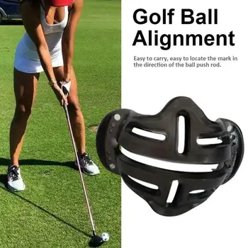 

1PC Golf Ball Alignment Line Marker Marks Template Draw Template Linear Putt Positioning Ball Mark Alignment Putting Clip Random