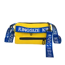 Новое поступление, художественная и художественная Холщовая Сумка для скейтборда контрастного цвета с широким ремешком и лентой, сумка на плечо