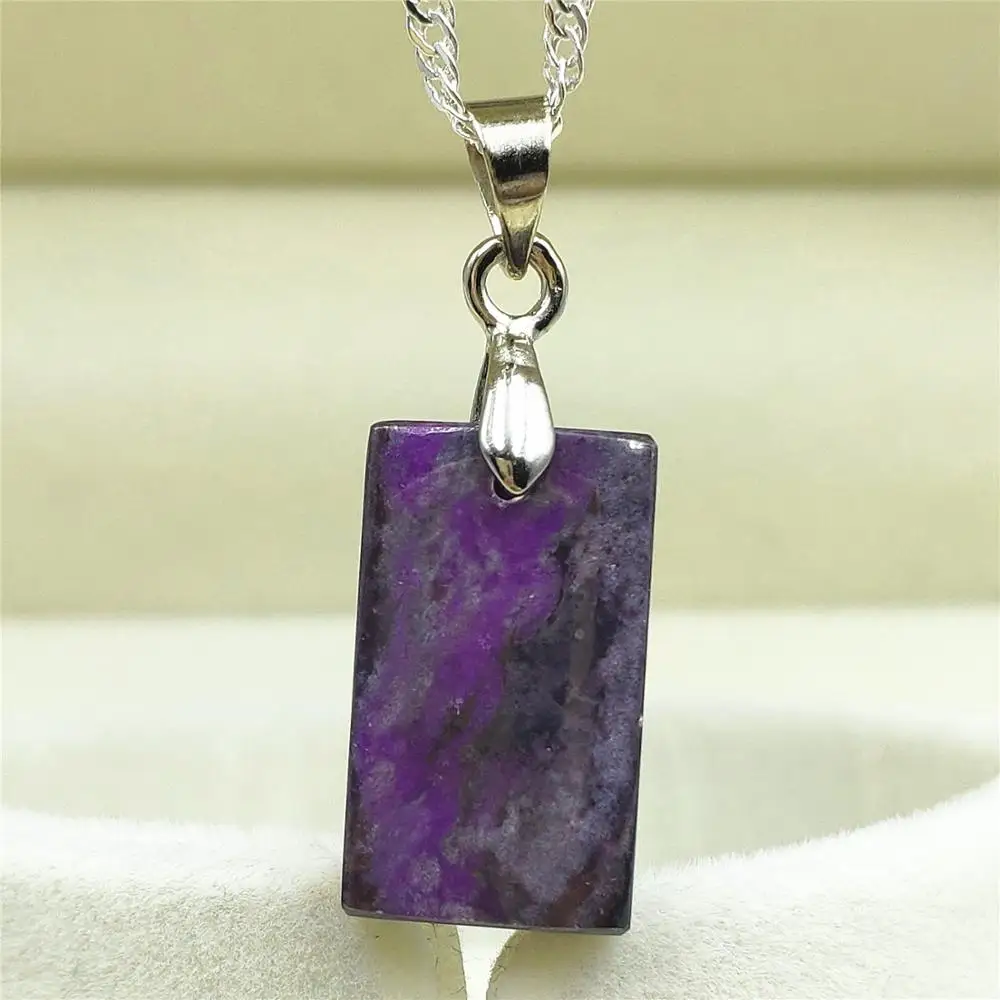 

Top Natural Purple Sugilite Pendant Water Drop Stone Women South Africa Gift 18x10x4mm Fashion Stone Necklace Pendant AAAAA