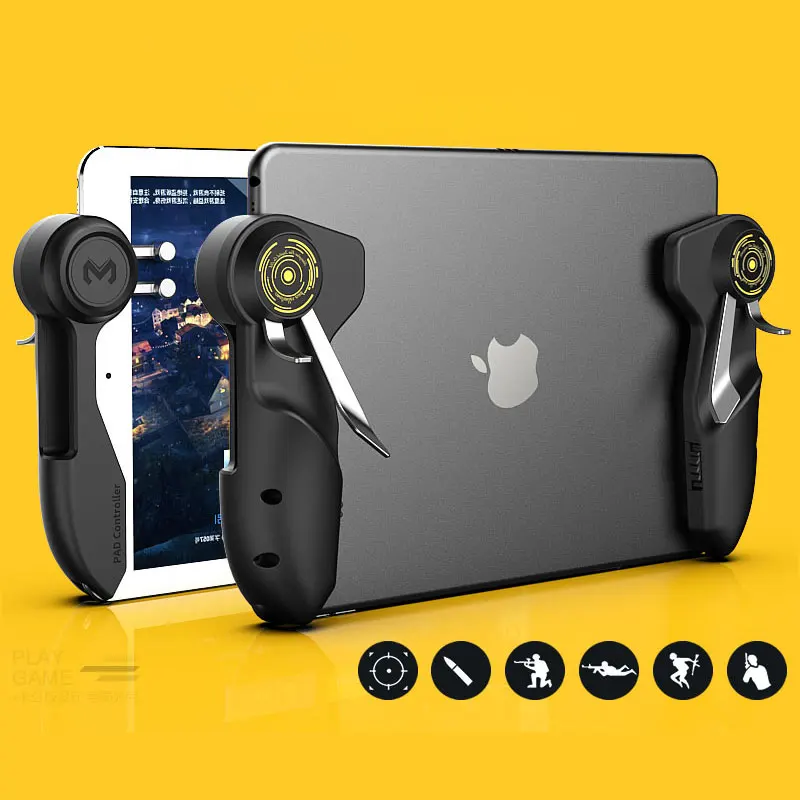 Mobile Pubg Game Controller For Ipad Tablet Six Finger Game Joystick Handle Aim Button L1r1 Shooter Gamepad Trigger Gamepads Aliexpress Mobile Pubg Game Controller For Ipad Tablet Six Finger Game Joystick Handle Aim Button L1r1 Shooter Gamepad Trigger Gamepads Aliexpress