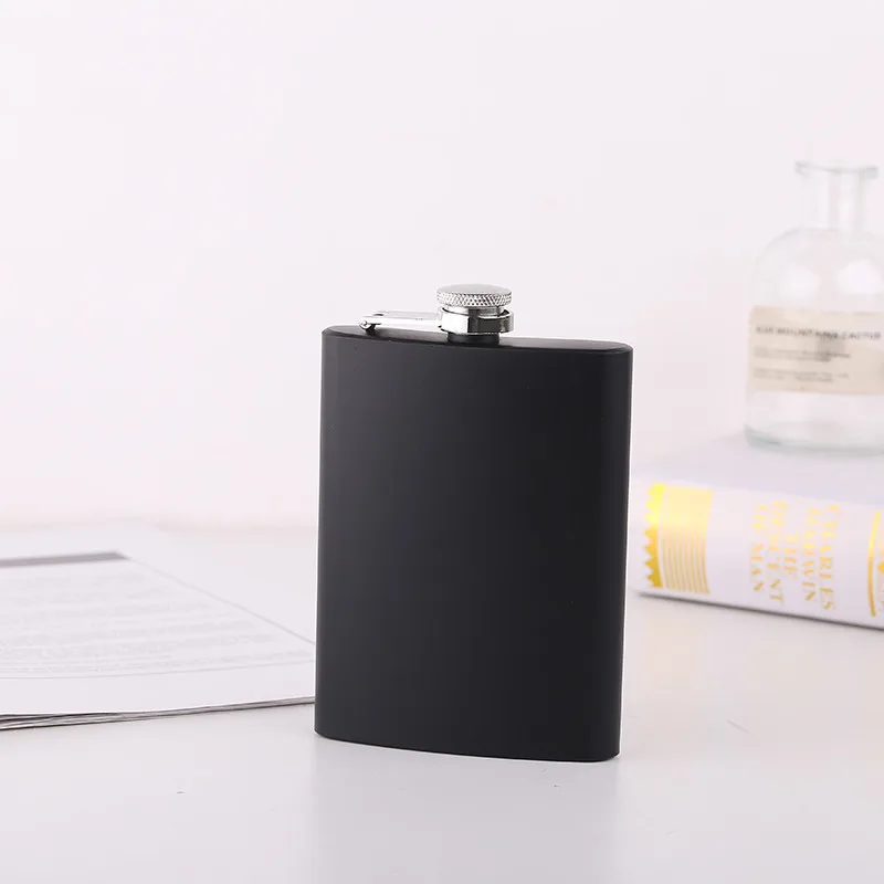 Portable 8oz Hip Flask Gift Set with Cup and Outdoor Drinking Accessories