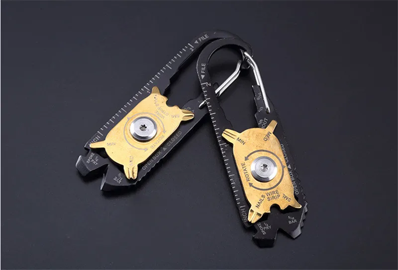 20 в 1 Мини-гаджет Fixr EDC Многофункциональный Карабин Многофункциональный инструмент карман для ключей выживания истинное полезное кольцо для кемпинга похода на открытом воздухе