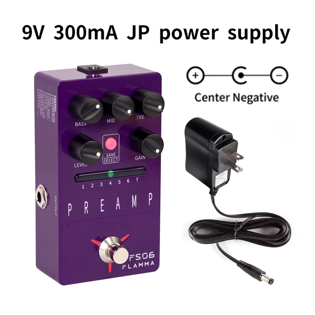 FLAMMA FS06 Preamp Pedal Digital Guitar Effects Pedal with 7