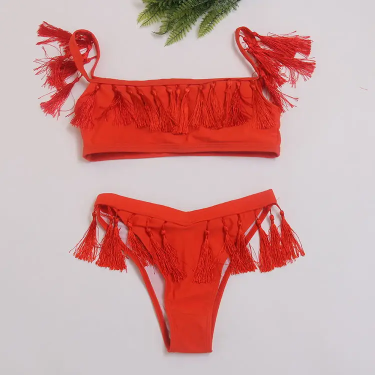 

Manufacturers Direct Selling New Style Split Type with Ear Sexy Camisole Lining Sexy Bathing Suit Women's