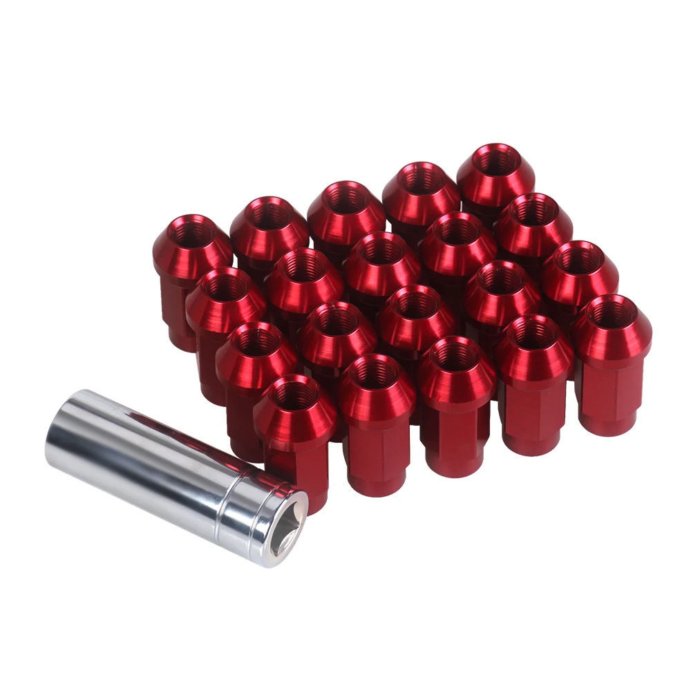 

Car Styling 1/2-20 Wheel Lug Nuts Nut Lugnuts 7075 Aluminum Alloy 1 Set of 20pcs