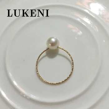 

Women Pearl Rings Fashion Jewelry Flawless Perfectly Roung Aurora Pearl Simple Elegant Lady Accessories Classic Female Rings