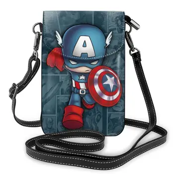 

NOISYDESIGNS Women Messenger Shoulder Straps Bag Casual Leather Wallet Hasp Cell Phone Bag Handbag Clutch Ladies Phone Purse