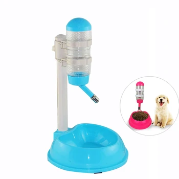 

500ml Dogs Cat Food Bowl Automatic Water Dispenser Stand Feeder Bottle Pet Drinking Fountain Food Dispenser Pet Products