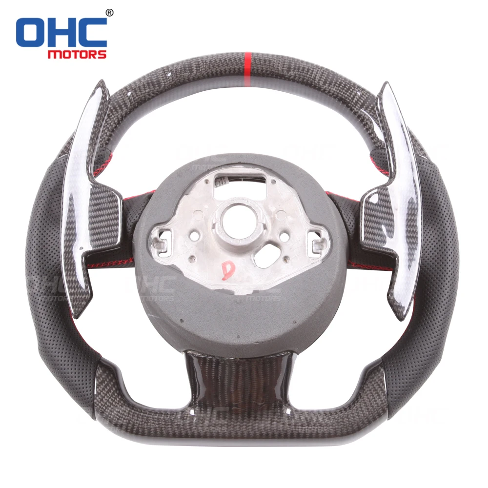 US $180.00 100 Real Carbon Fiber Steering Wheel Compatible For A1 A2 A3 A4 A5 S3 S4 RS3 RS4 RS5 RS6 RS7 S Line